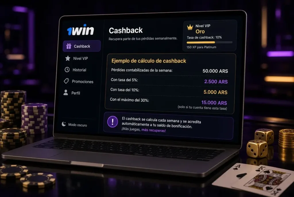 Cómo se calcula el cashback semanal